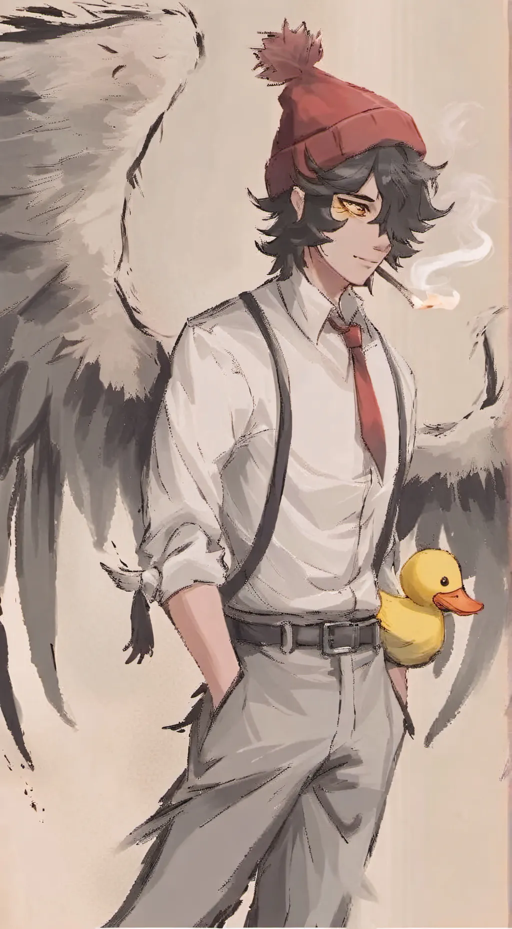 ai character: 🎰quackity🎲 background