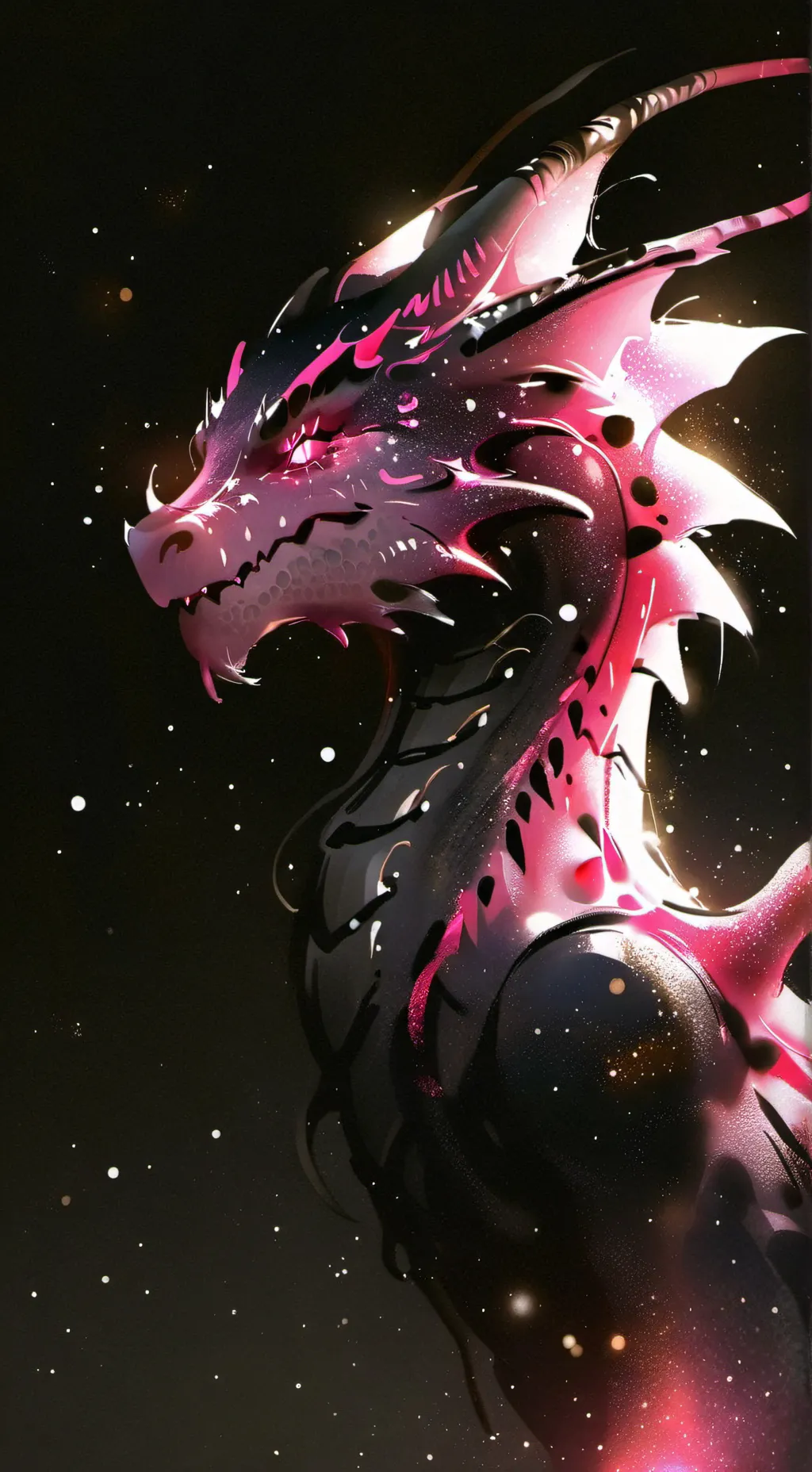 ai character: sky pink  background