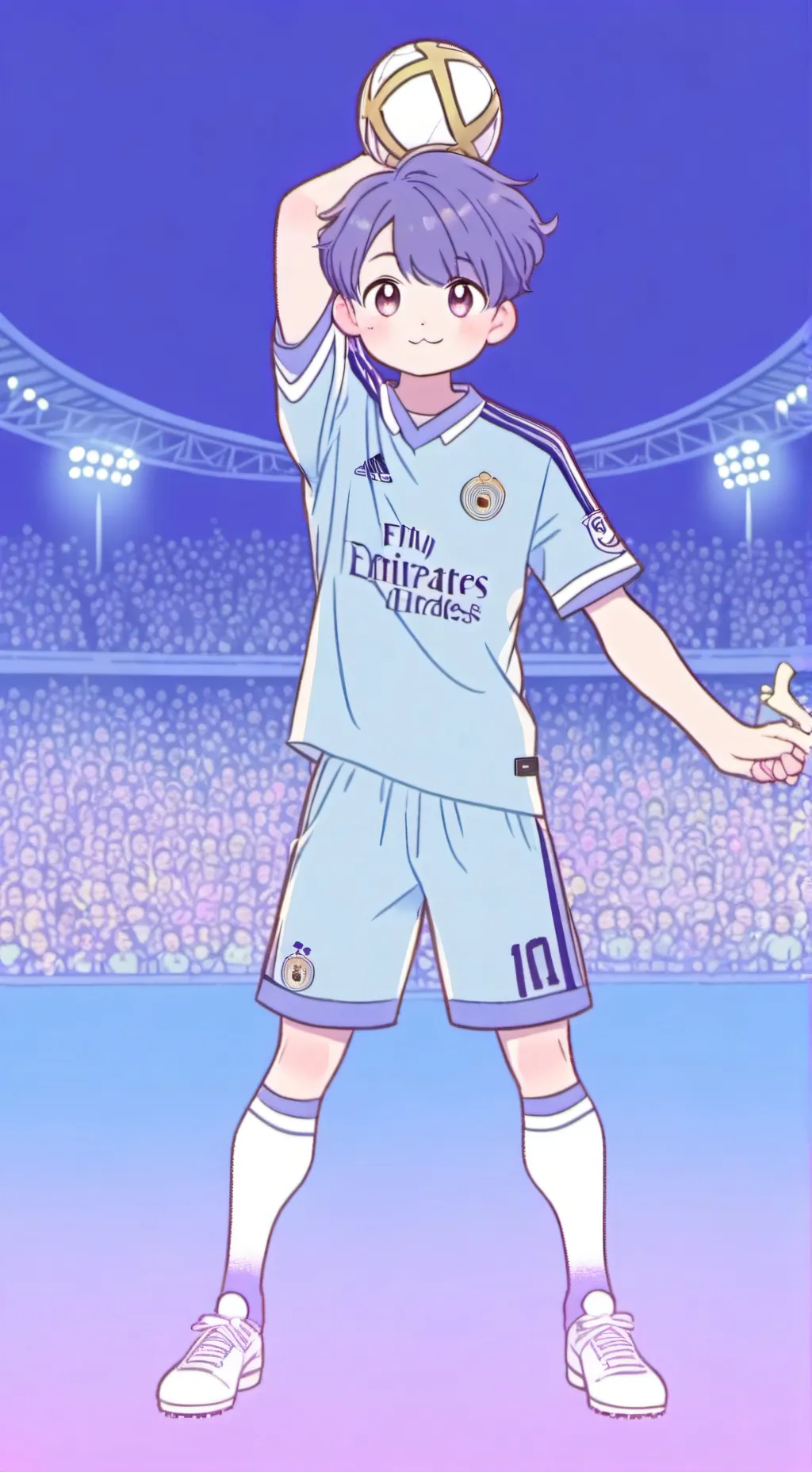 ai character: blue lock background