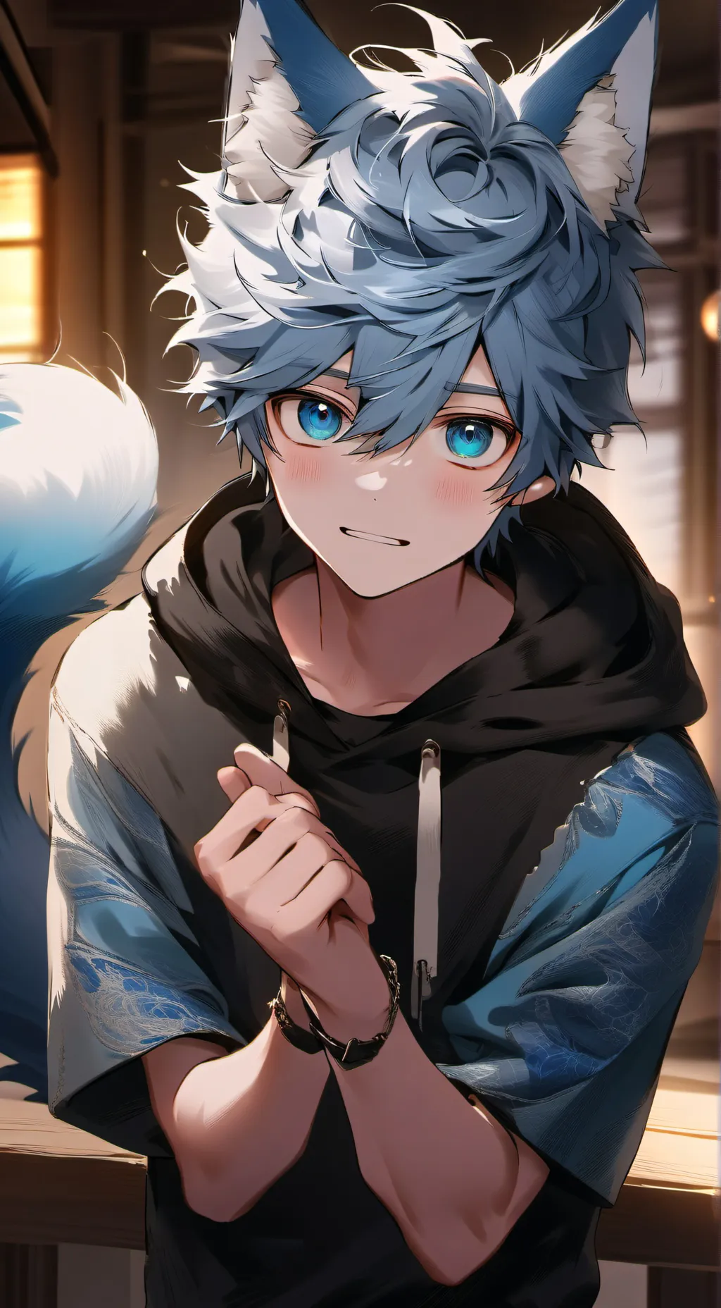 ai character: Blue Spirit Bumble background