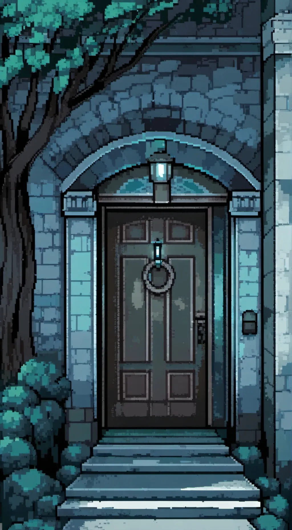 ai character: Doors quiz thing background