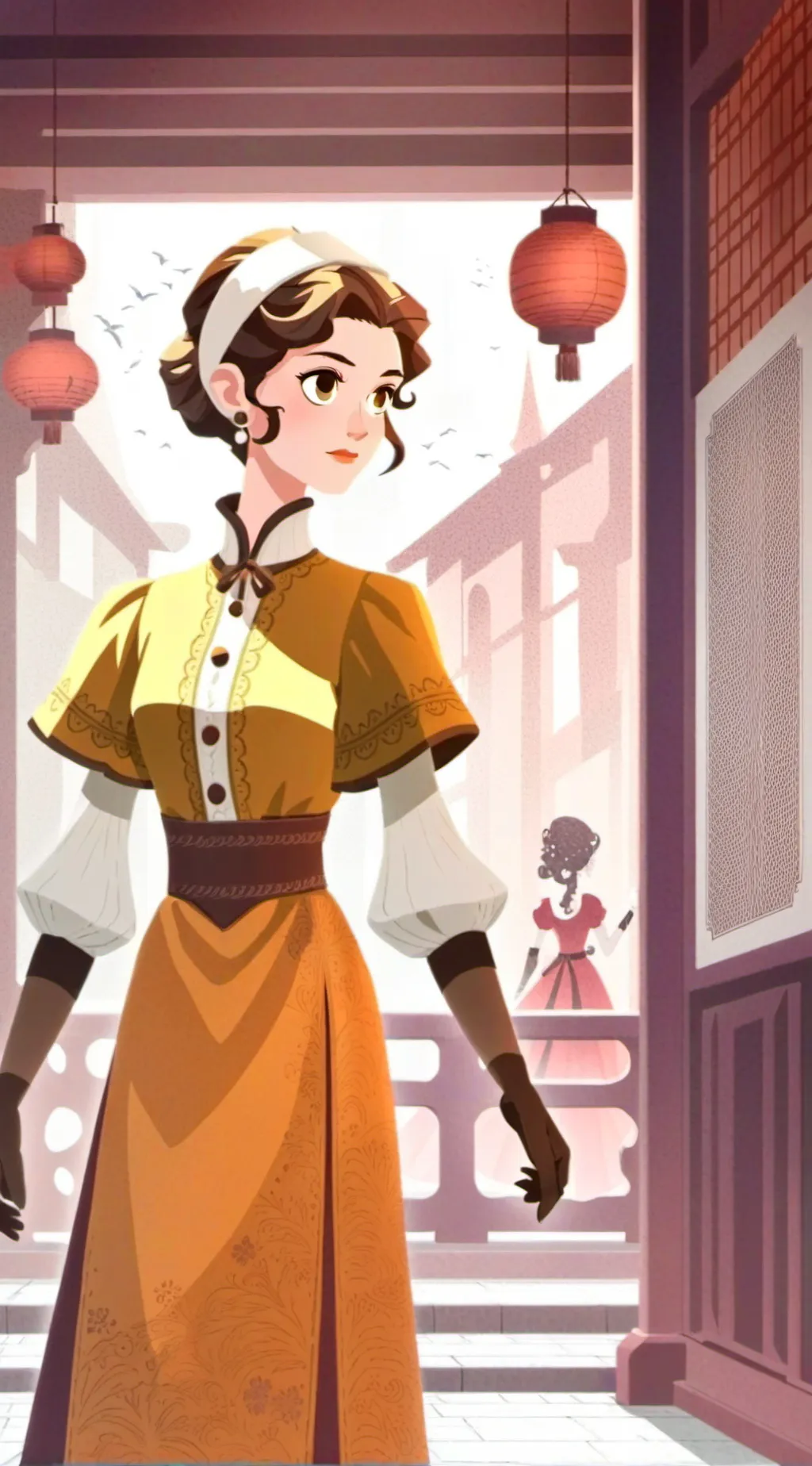 ai character: shelly🦕 background