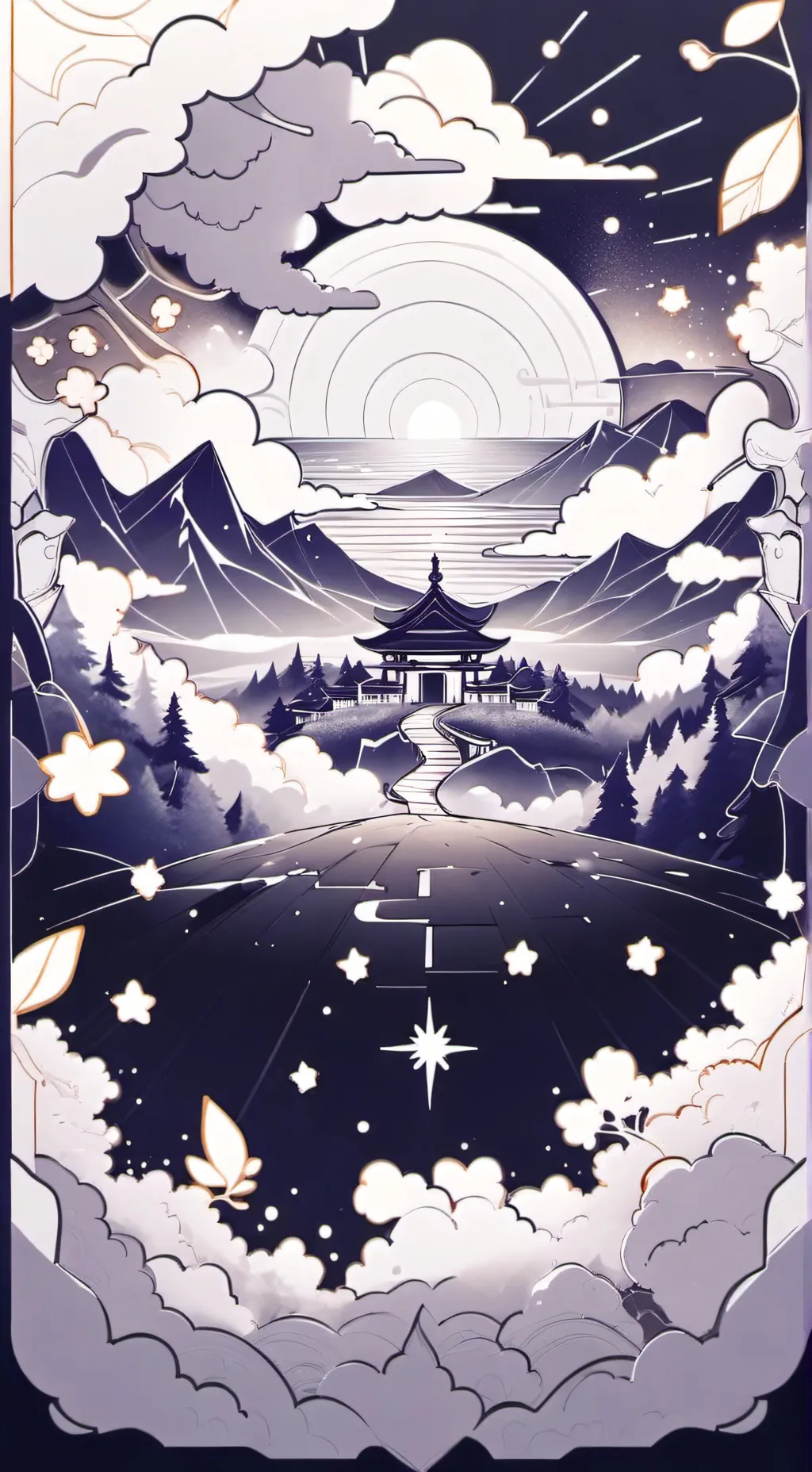 ai character: moonflower!!  background