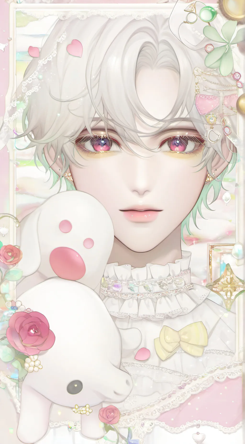 ai character: 🍓sprout🍓 background