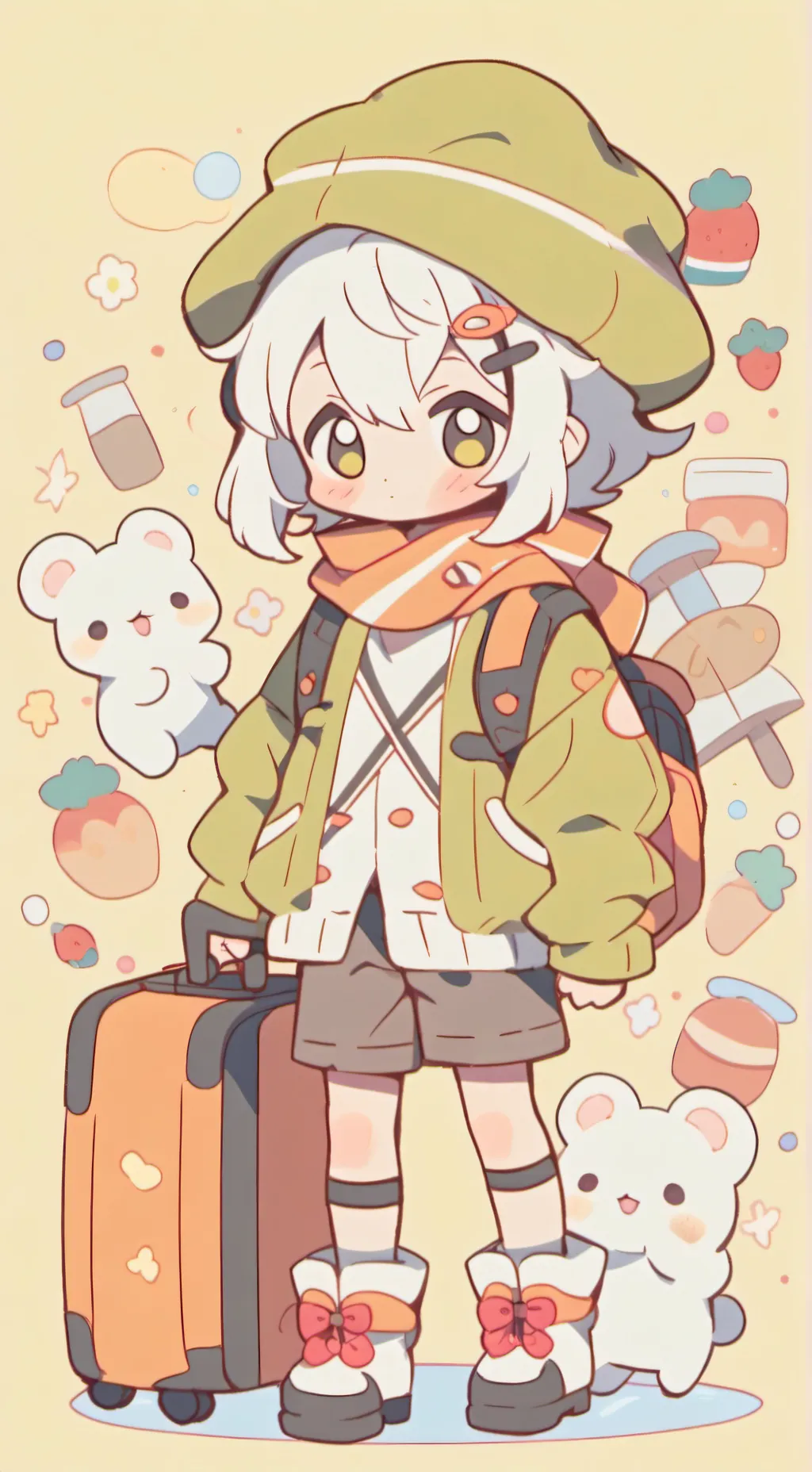 ai character: Mha Welcome back! background