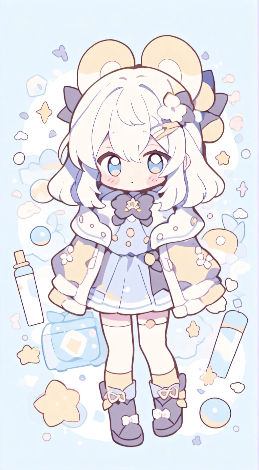 ai character: Shadow milk X u background