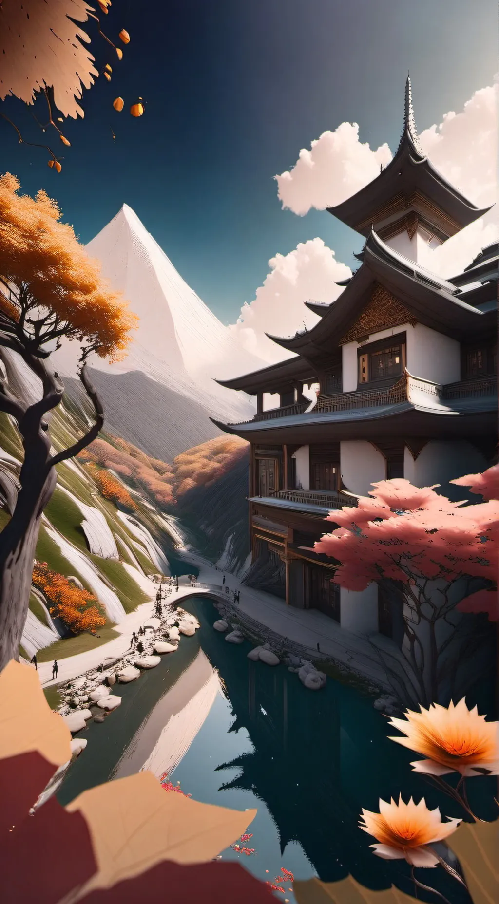 ai character: Mha Almost Collage background