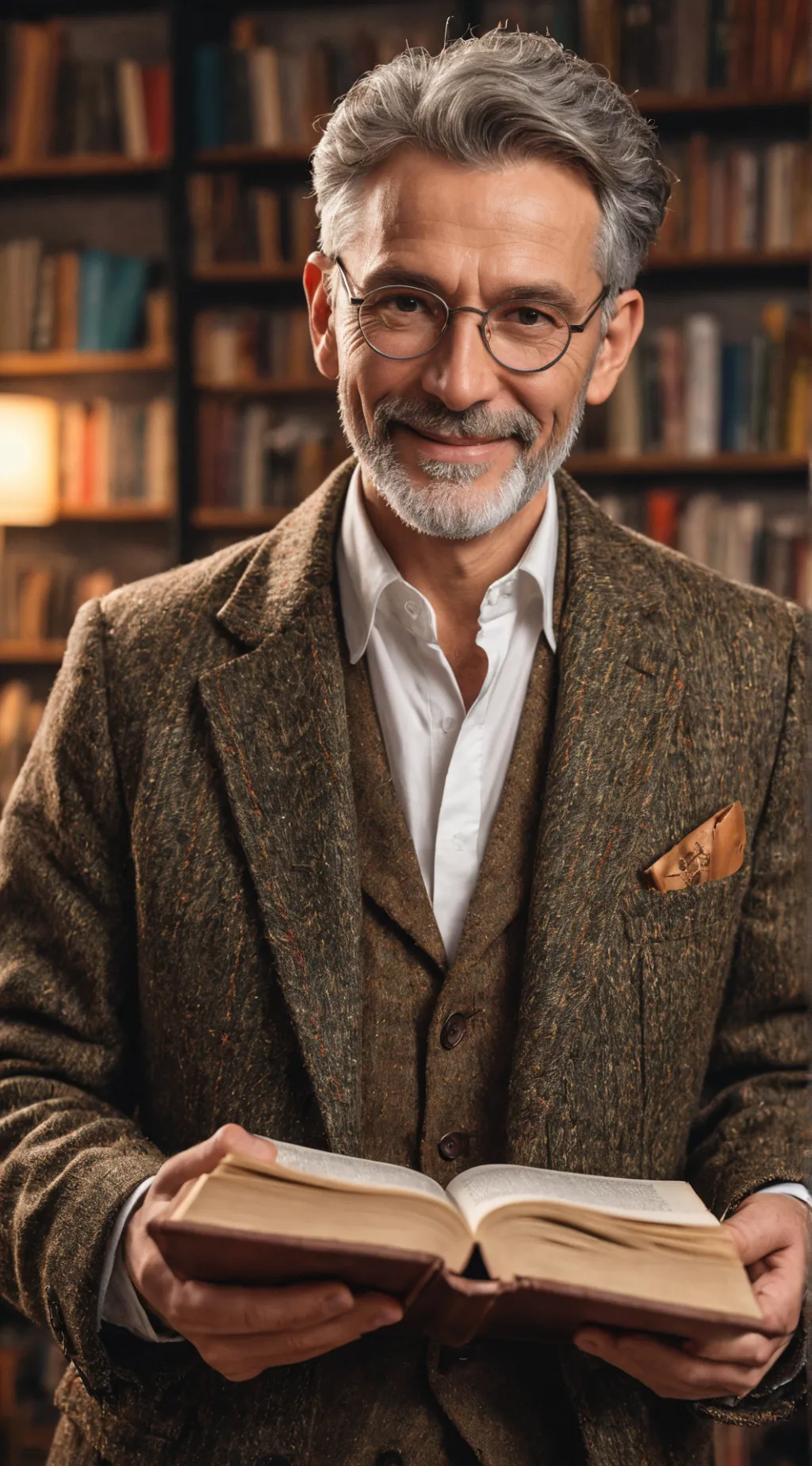 ai character: Prof. Sigma Lit background