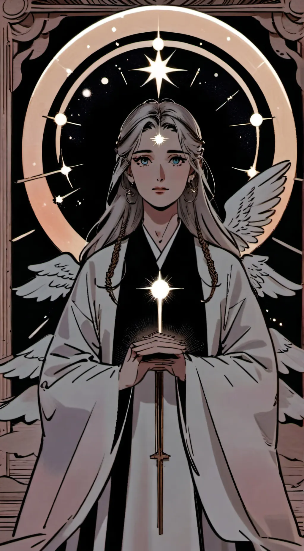 ai character: Go to heaven hard  background