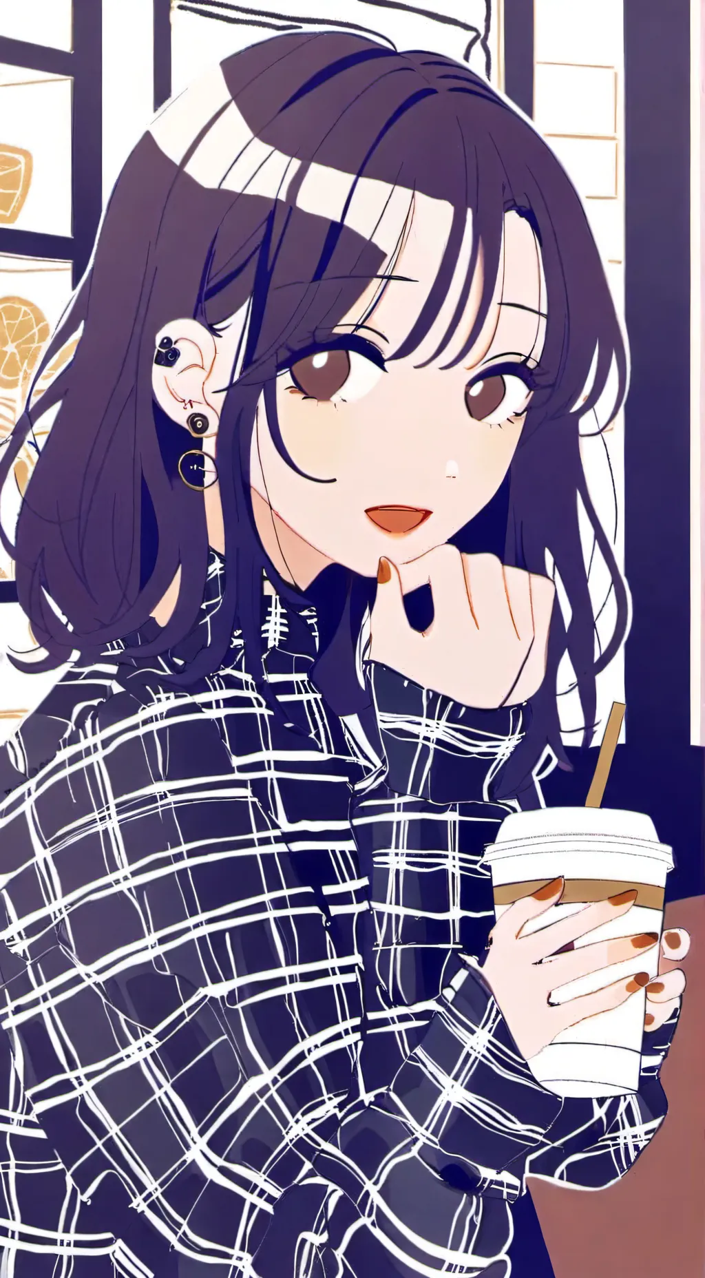 ai character: Michelle  background