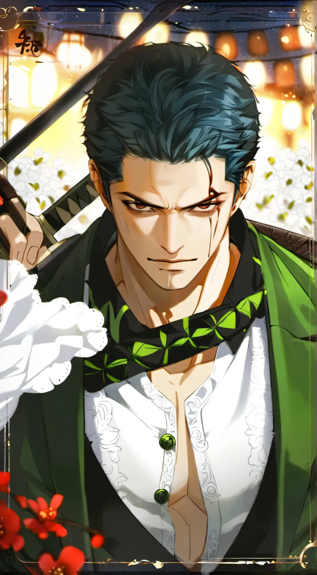 ai character: Zoro background