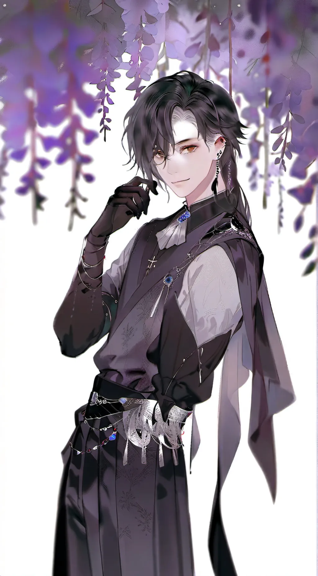 ai character: black sapphire  background