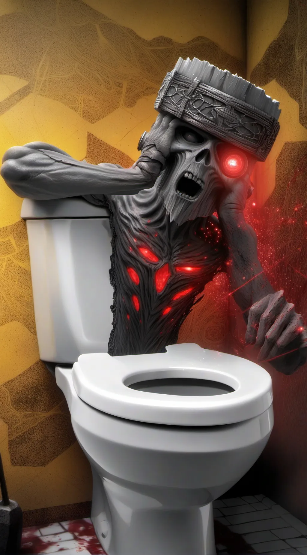 ai character: The dead skibidi background