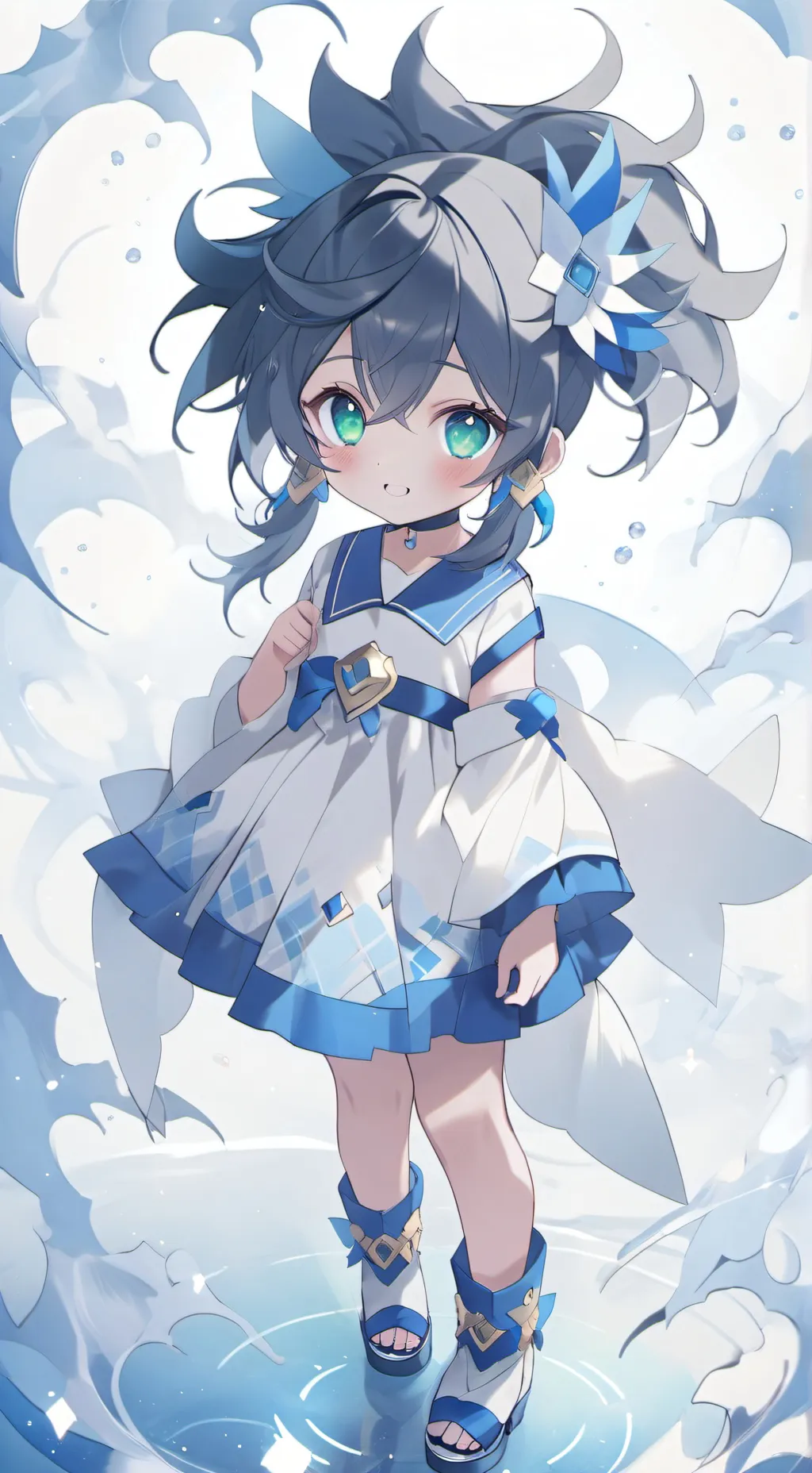 ai character: B. burst school !  background