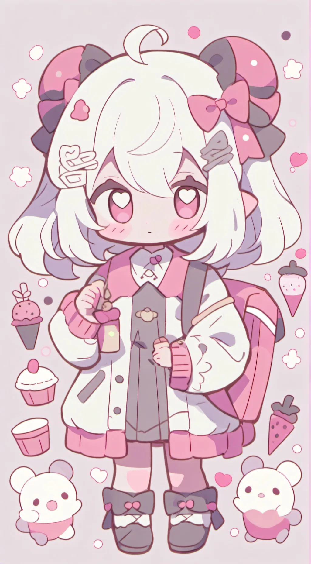 ai character: Chibi Girl Hunting background