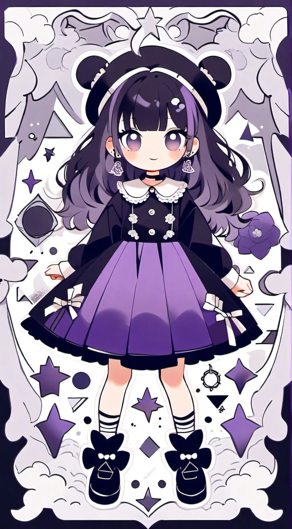 ai character: ~♡◇♧evilel♧◇♡~ background