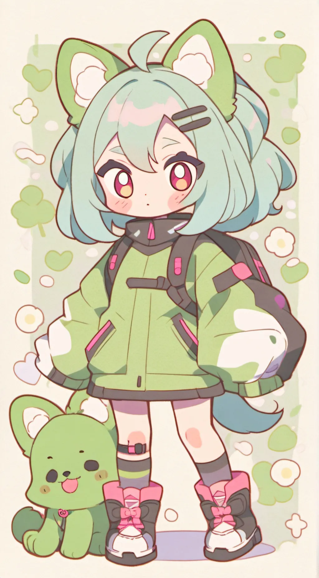 ai character: Луки background