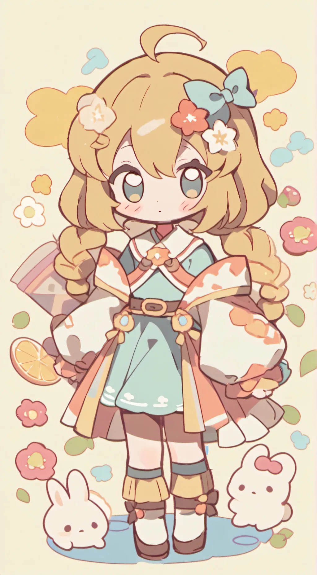 ai character: bebe tonta background