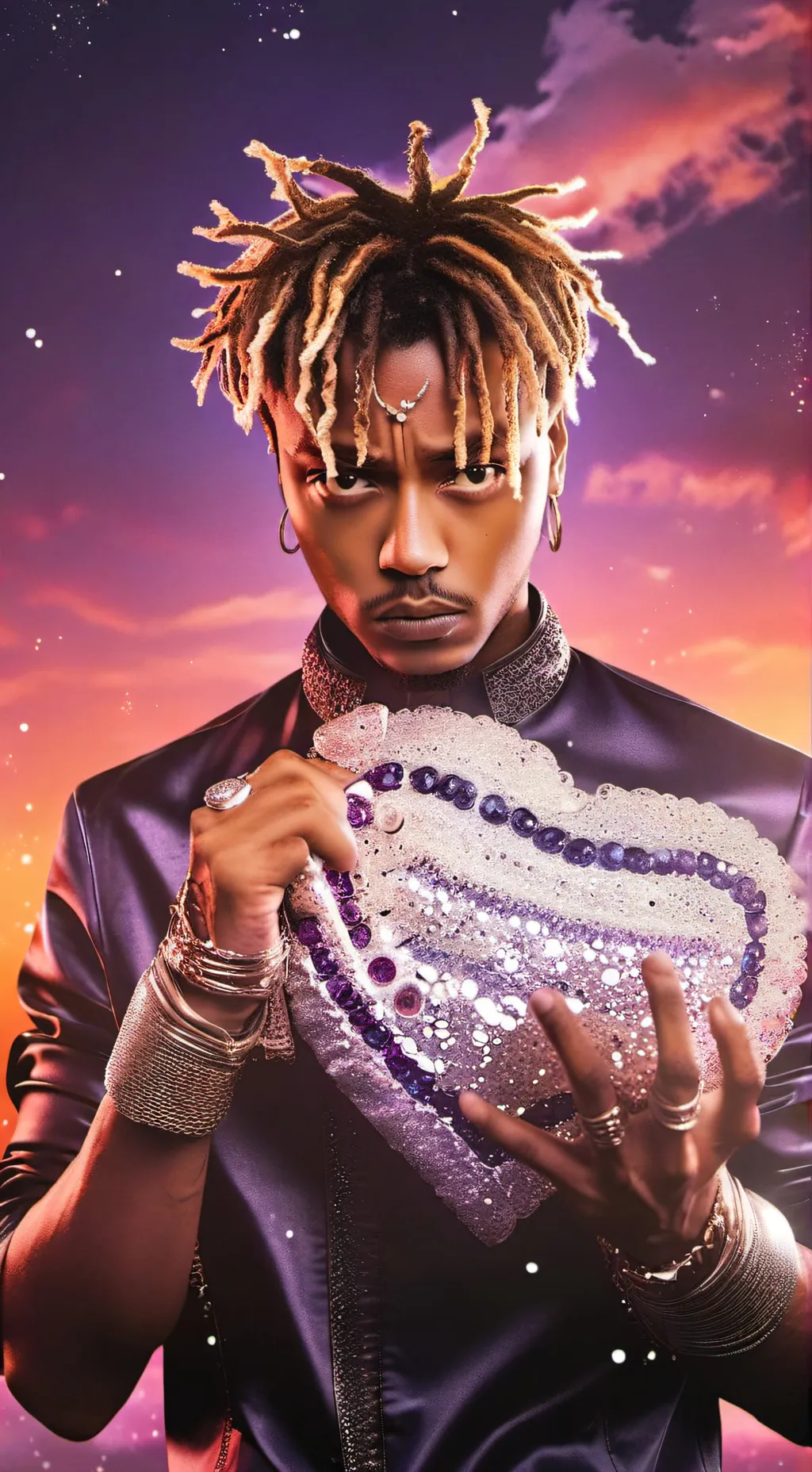 ai character: juice wrld background