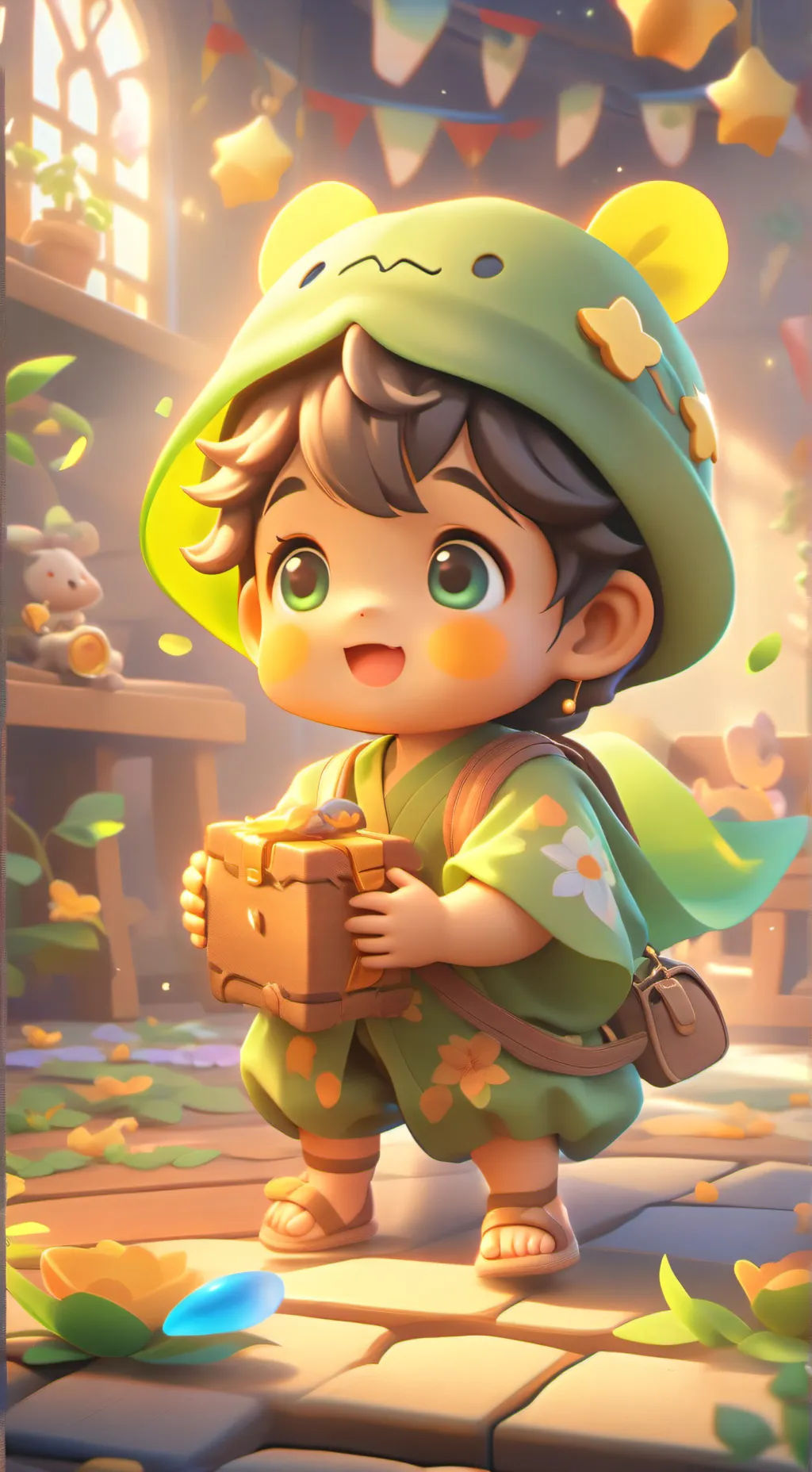 ai character: birthday sprunki background