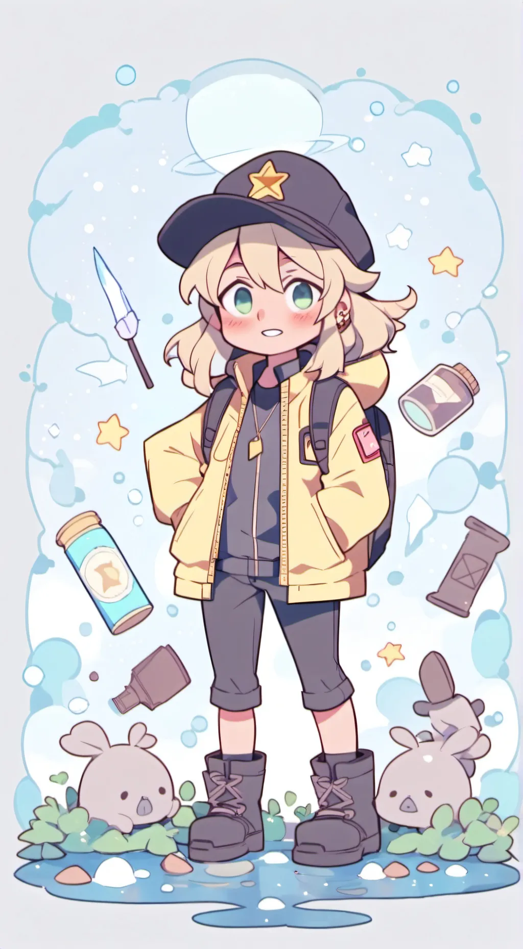 ai character: gravity falls background