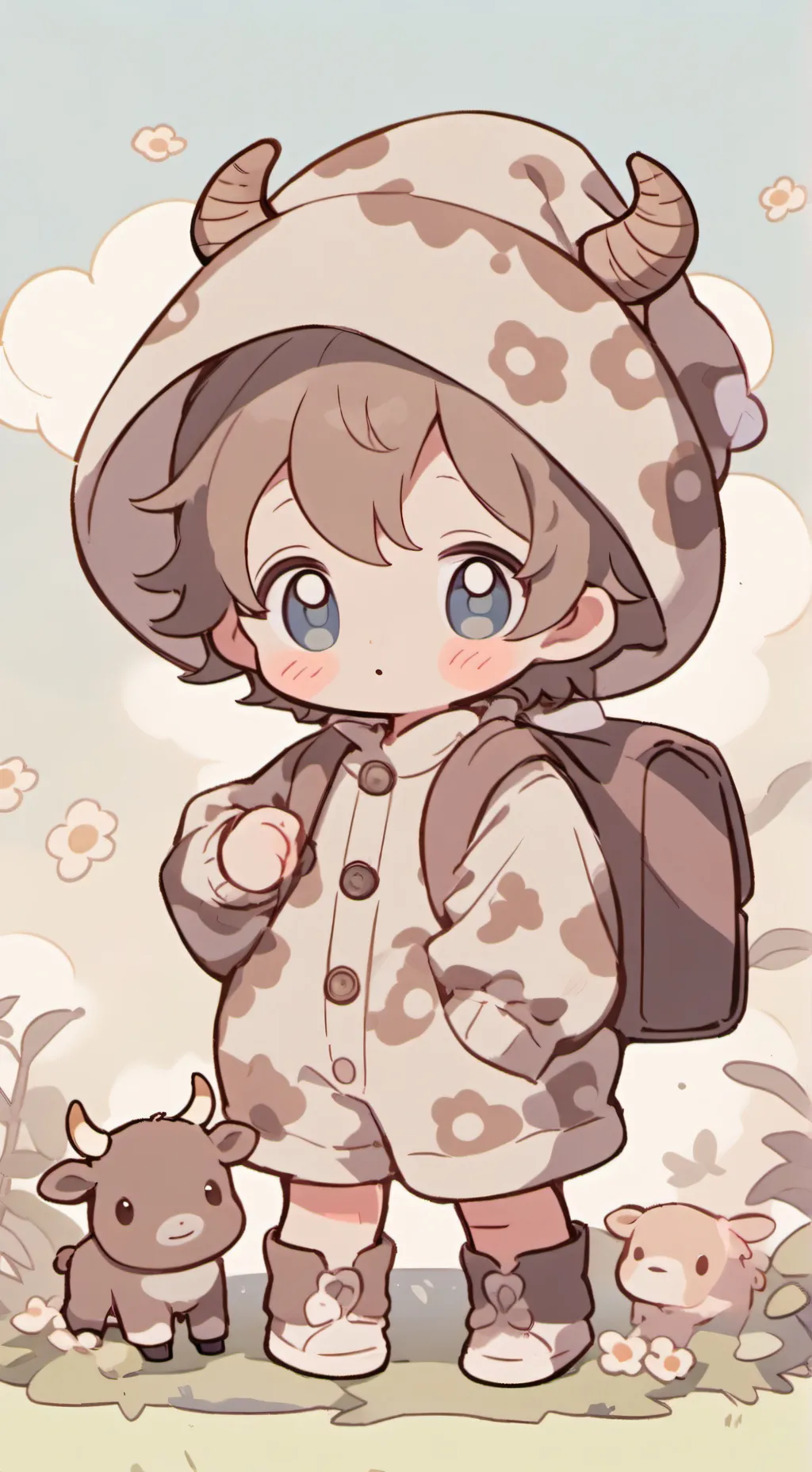 ai character: paquete de amazon❤ background