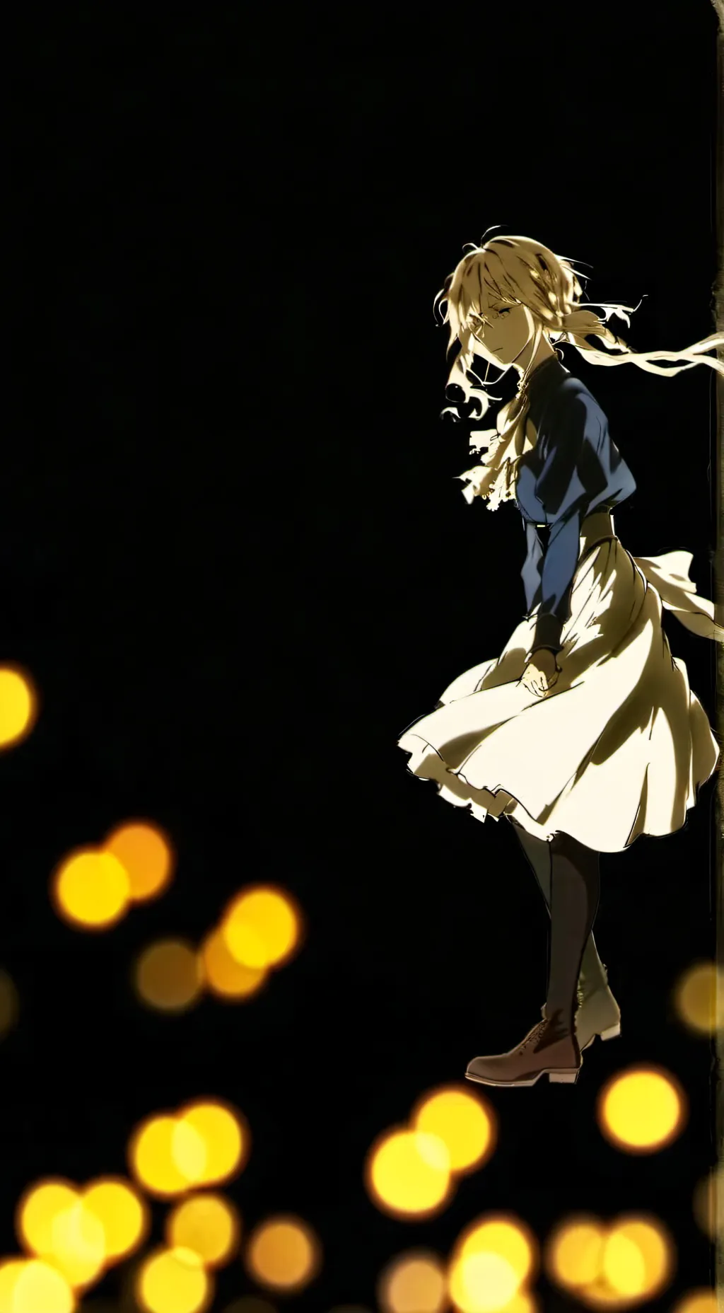 ai character: violet evergarden background