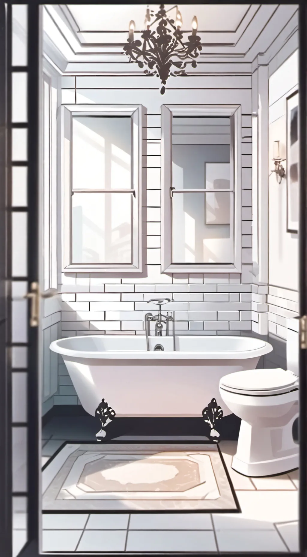 ai character: Mha getting readyy background