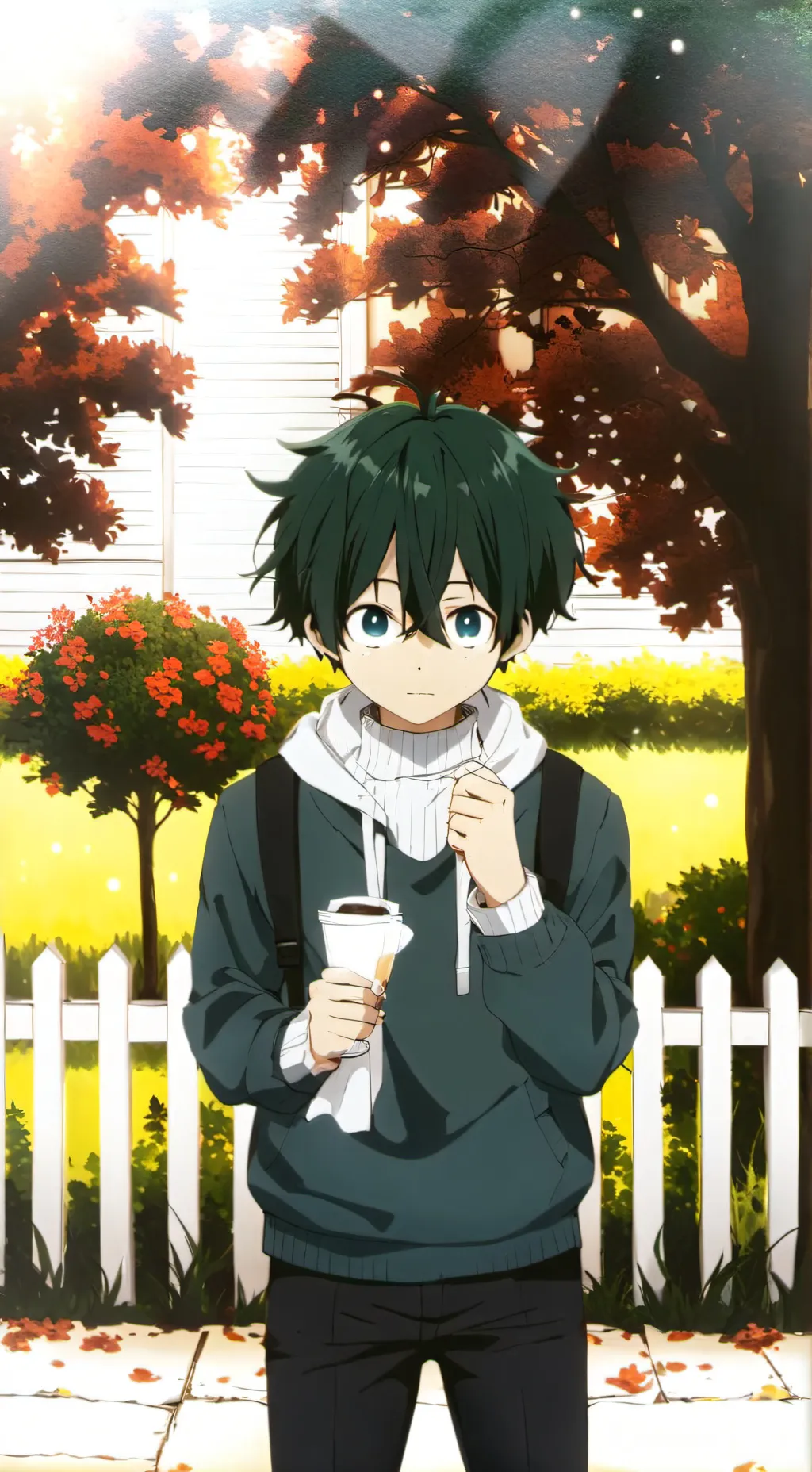 ai character: depressed deku background