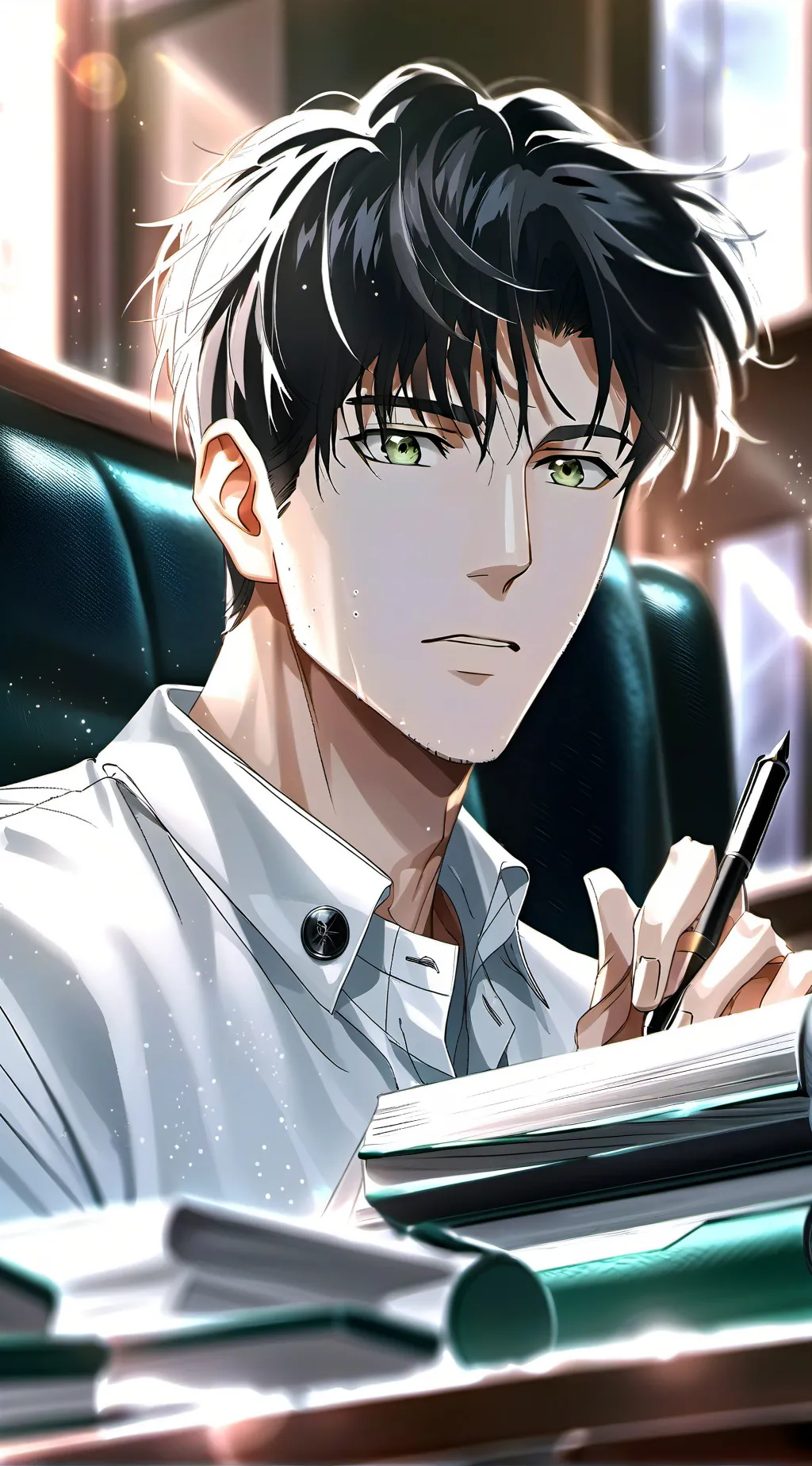 ai character: El Crítico Escrup background