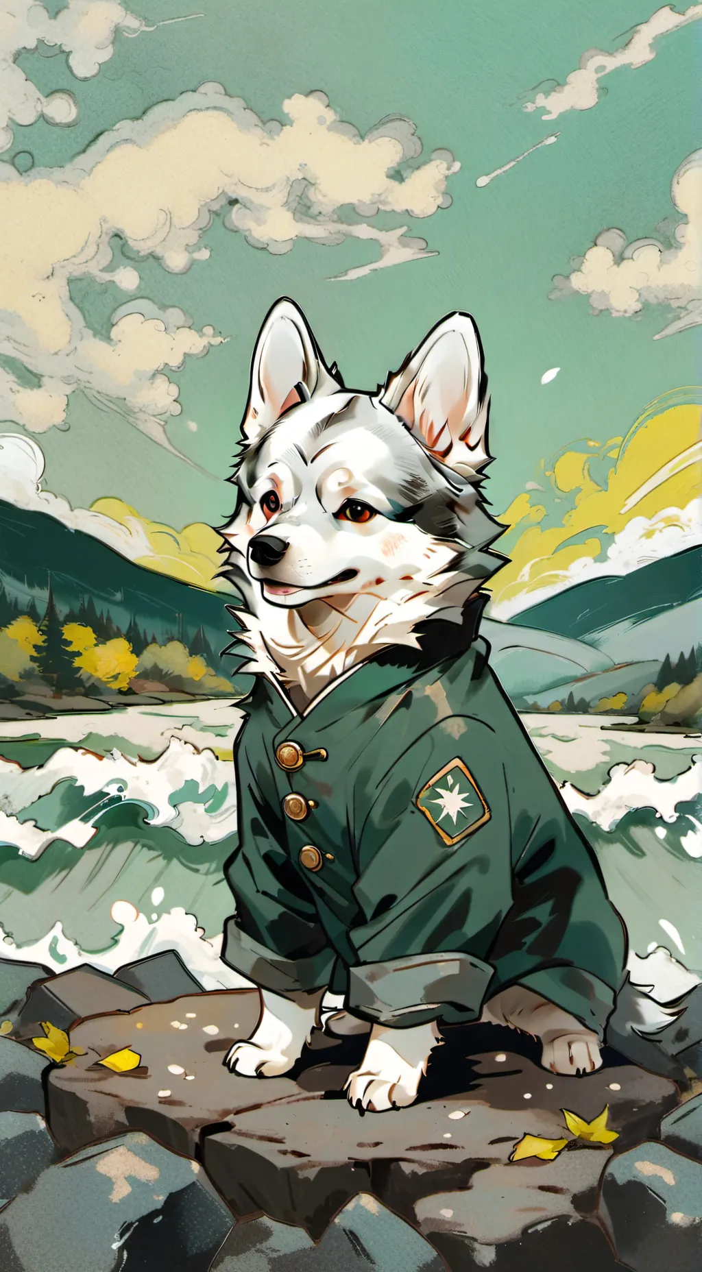 ai character: peeb-i mean pebble background