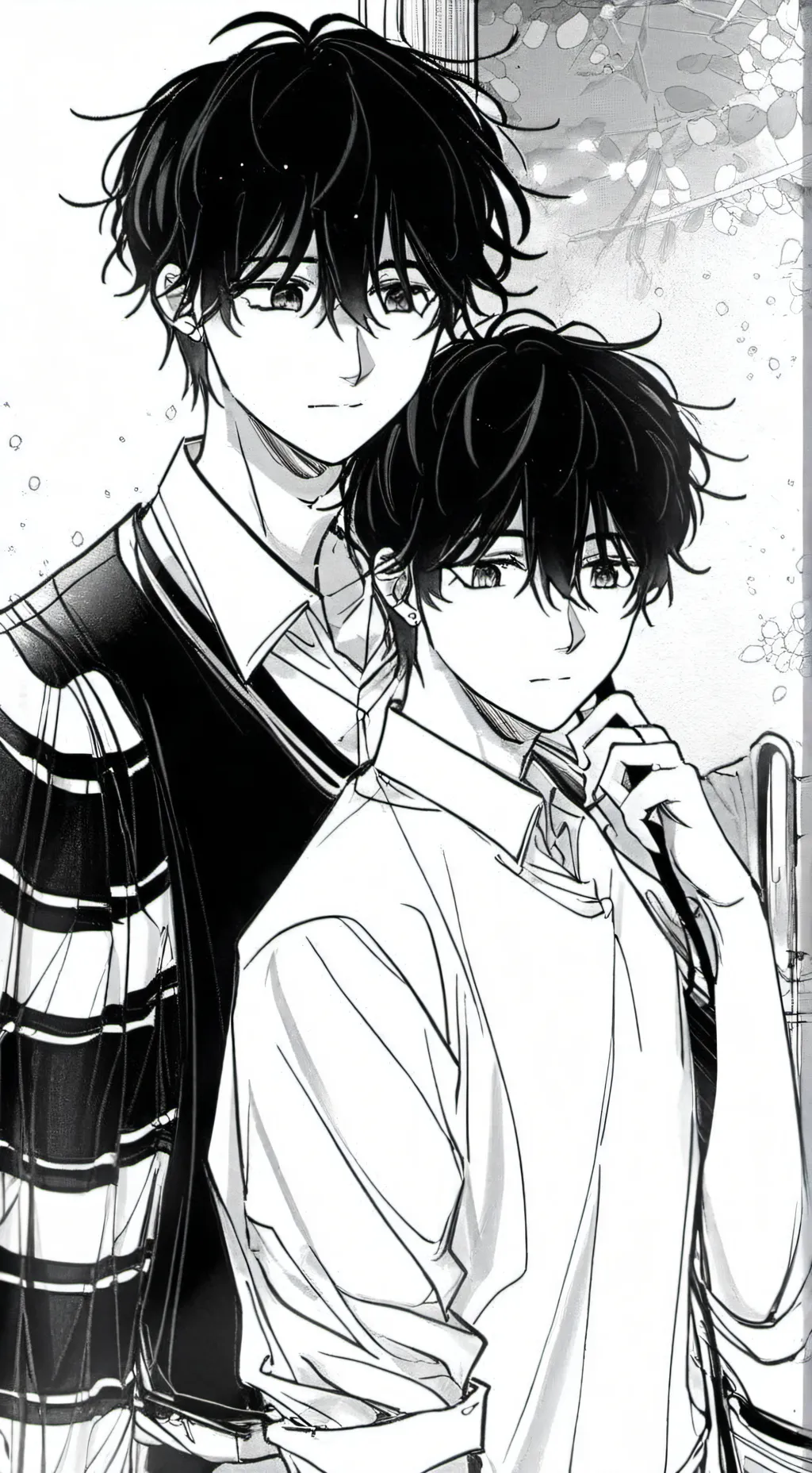 ai character: lucas y Daniel  background