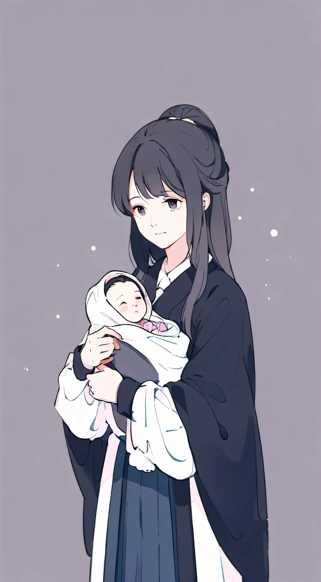 ai character: Say mama meme background