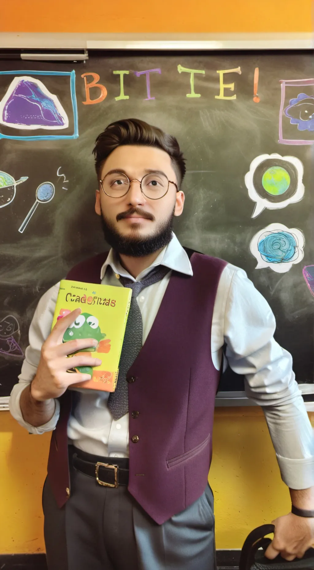 ai character: Prof. ShocksBye background