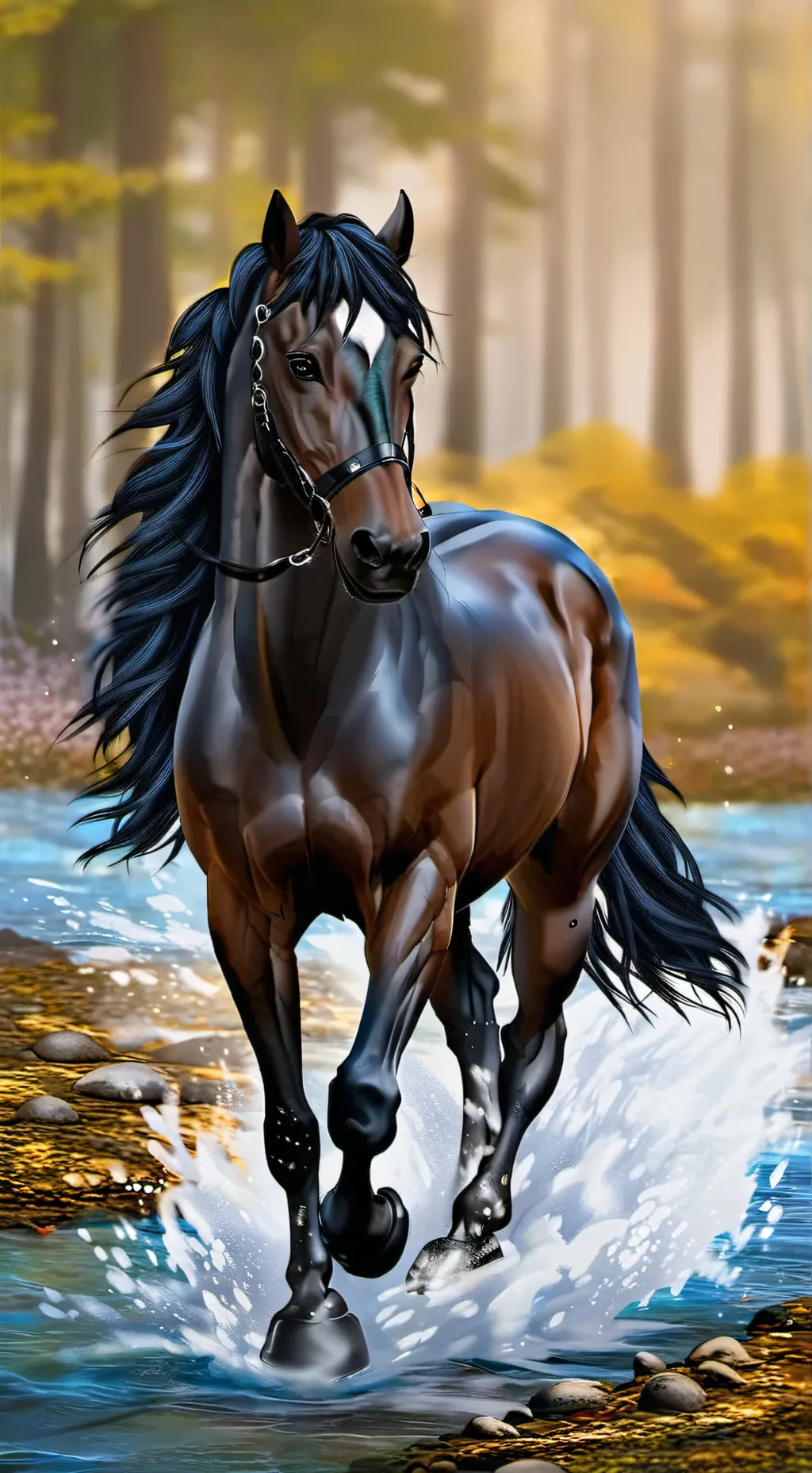 ai character: Mha Horse Ranch background