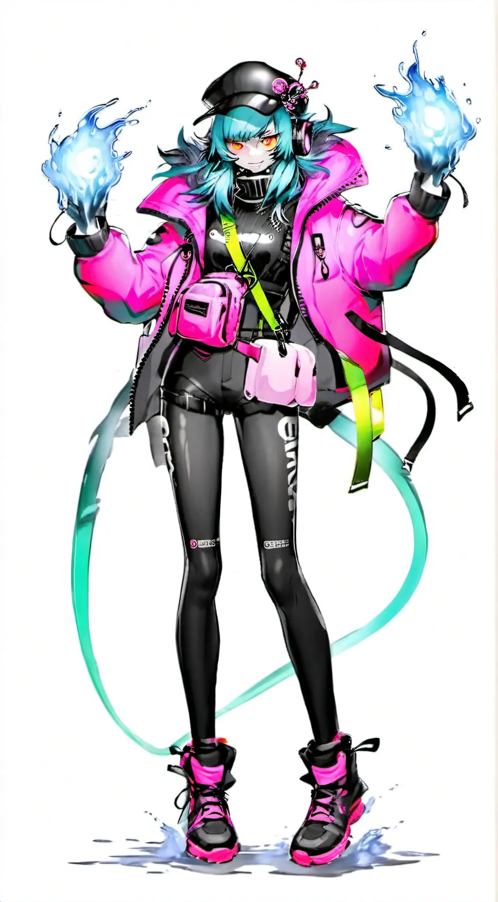 ai character: Tesla Jellymon background