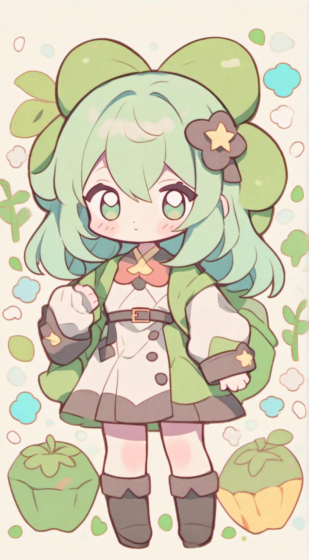 ai character: dekus little sis background