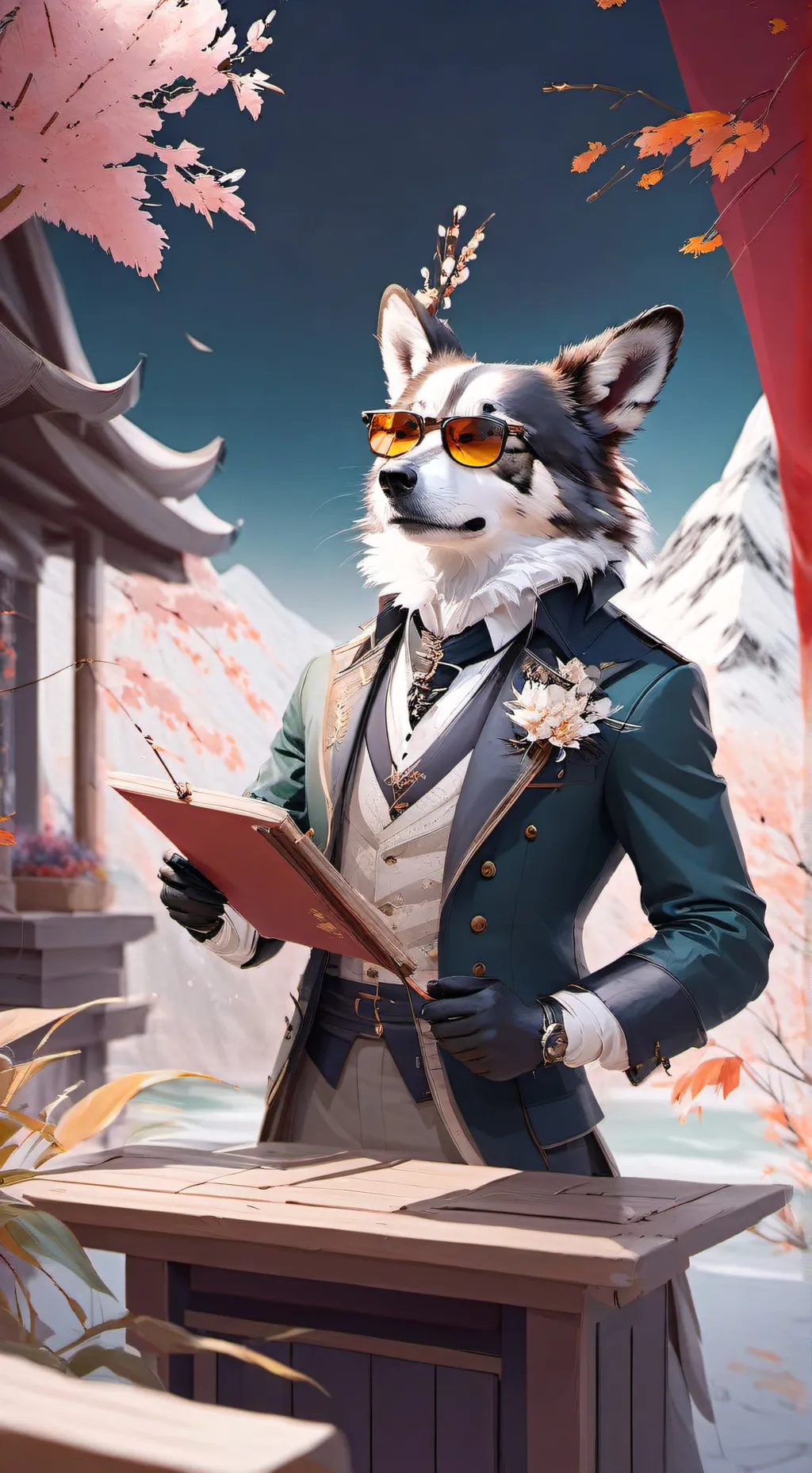 ai character: Léo  background