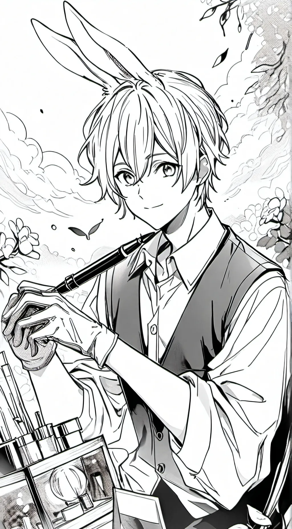 ai character: Нил background