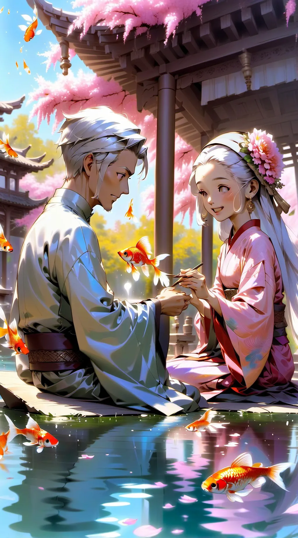 ai character: you and your bff😘😚 background