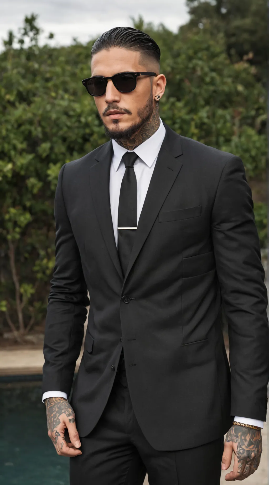 ai character: Mafia man  background