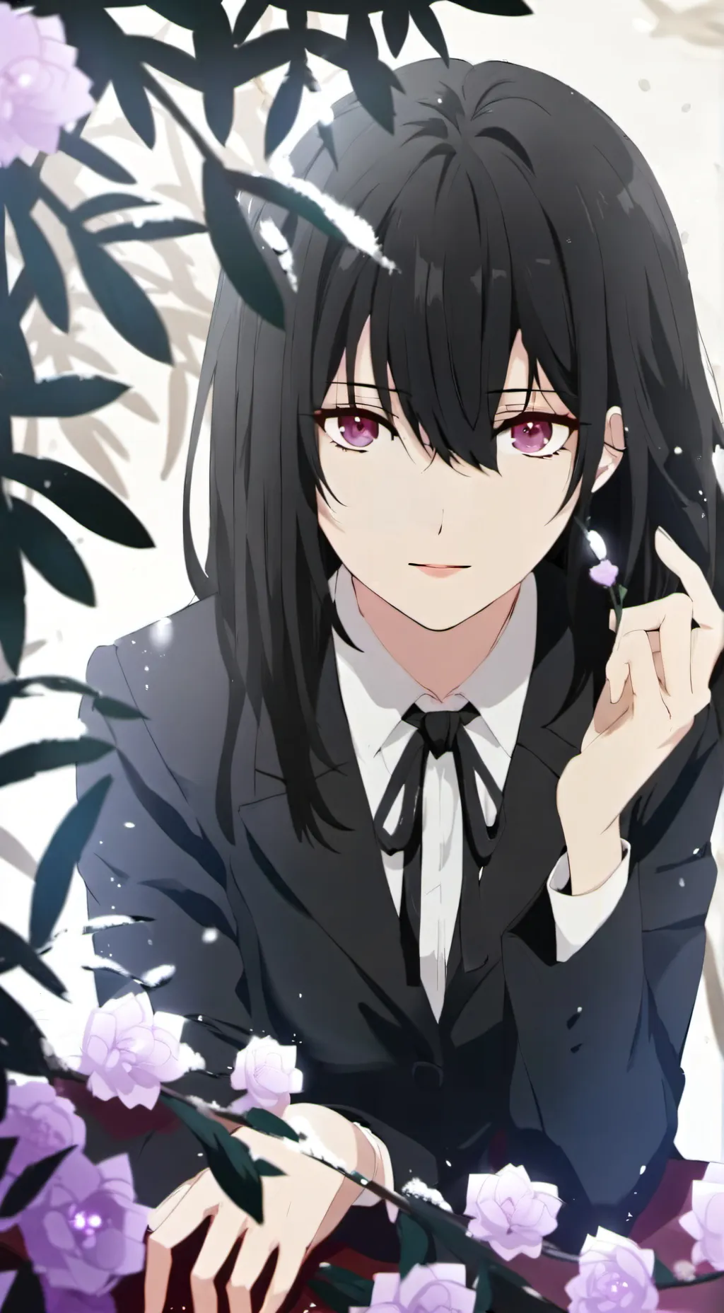 ai character: luna moon background