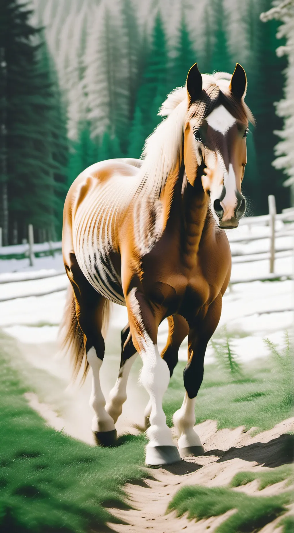 ai character: Redrock background