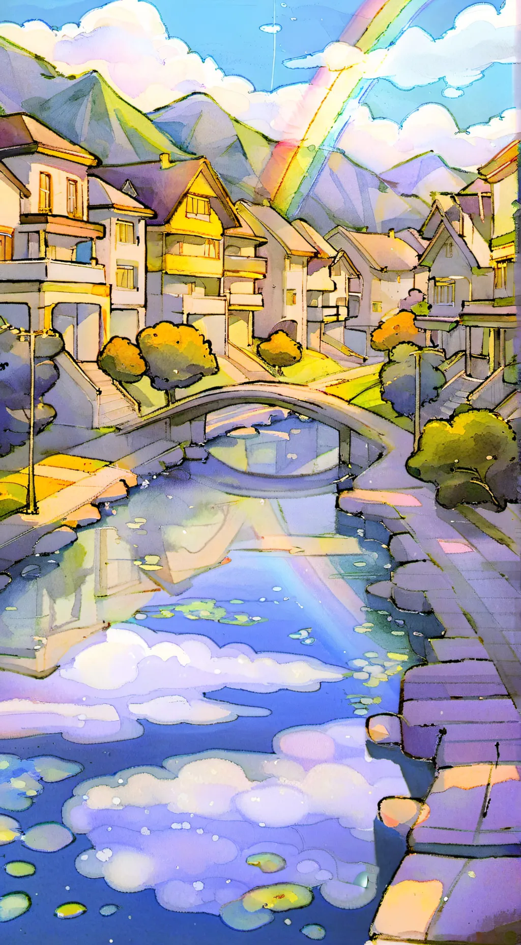 ai character: neighbourhood  background