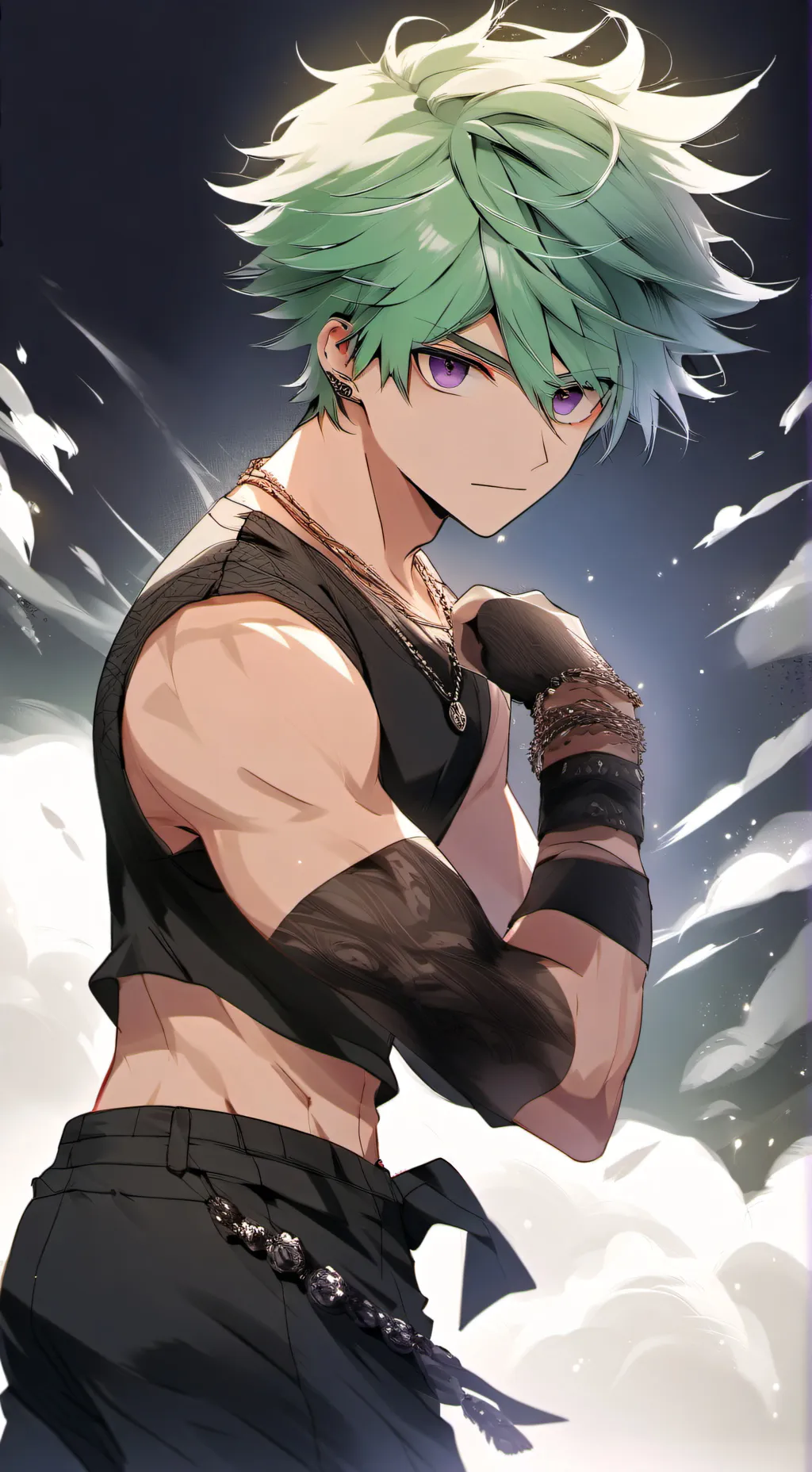 ai character: Basil background