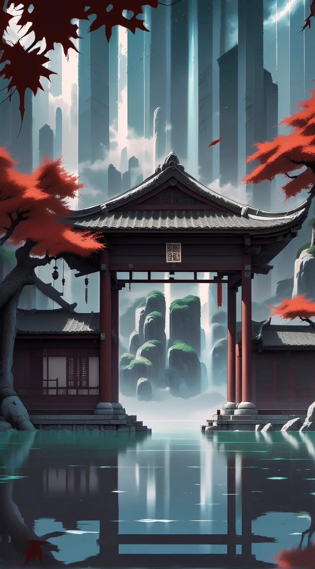 ai character: CH X SCP 173 background