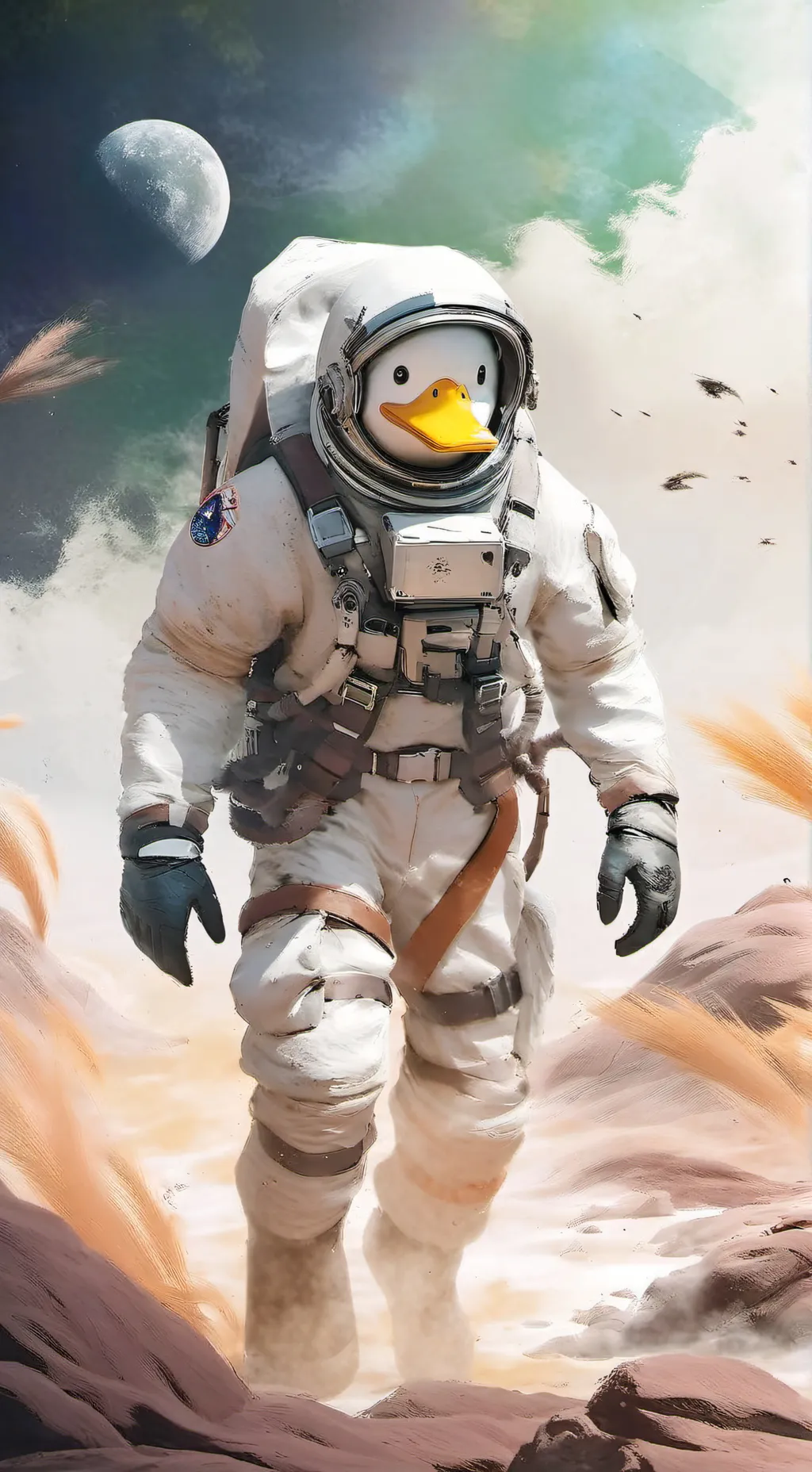 ai character: PATONAUTA background