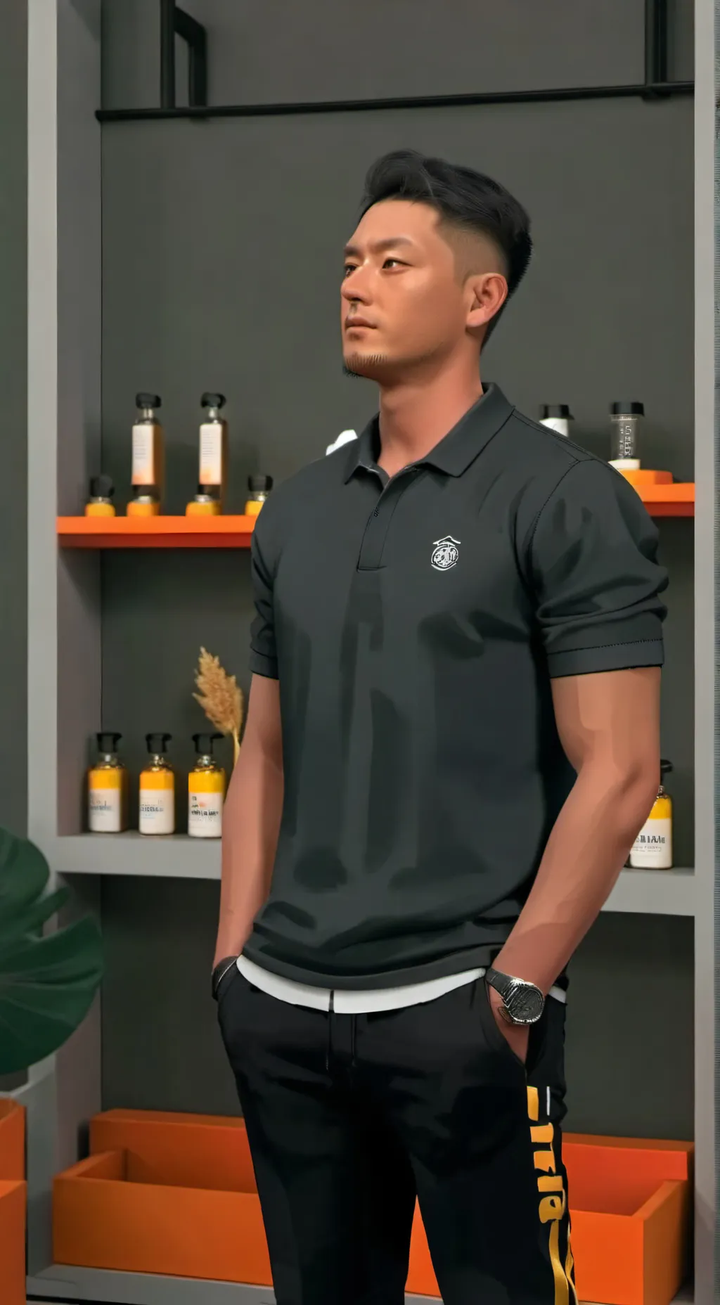 ai character: lee Seung Hyun  background