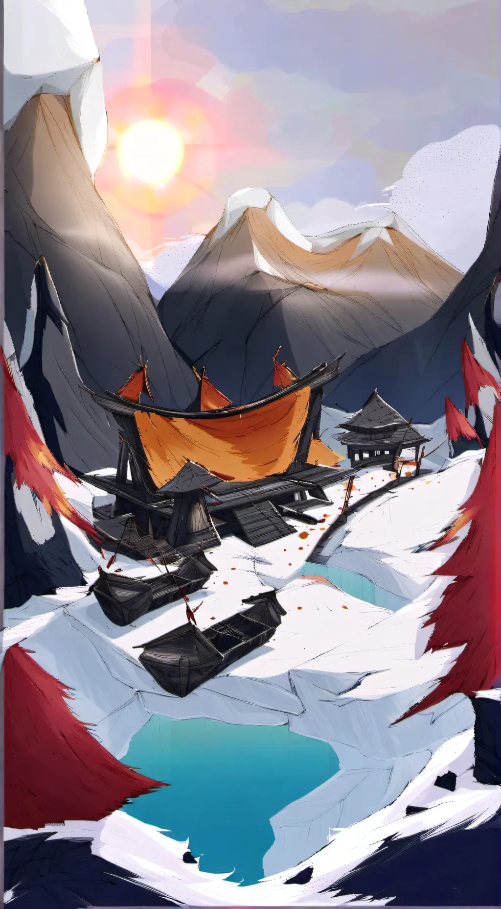 ai character: Ruin background