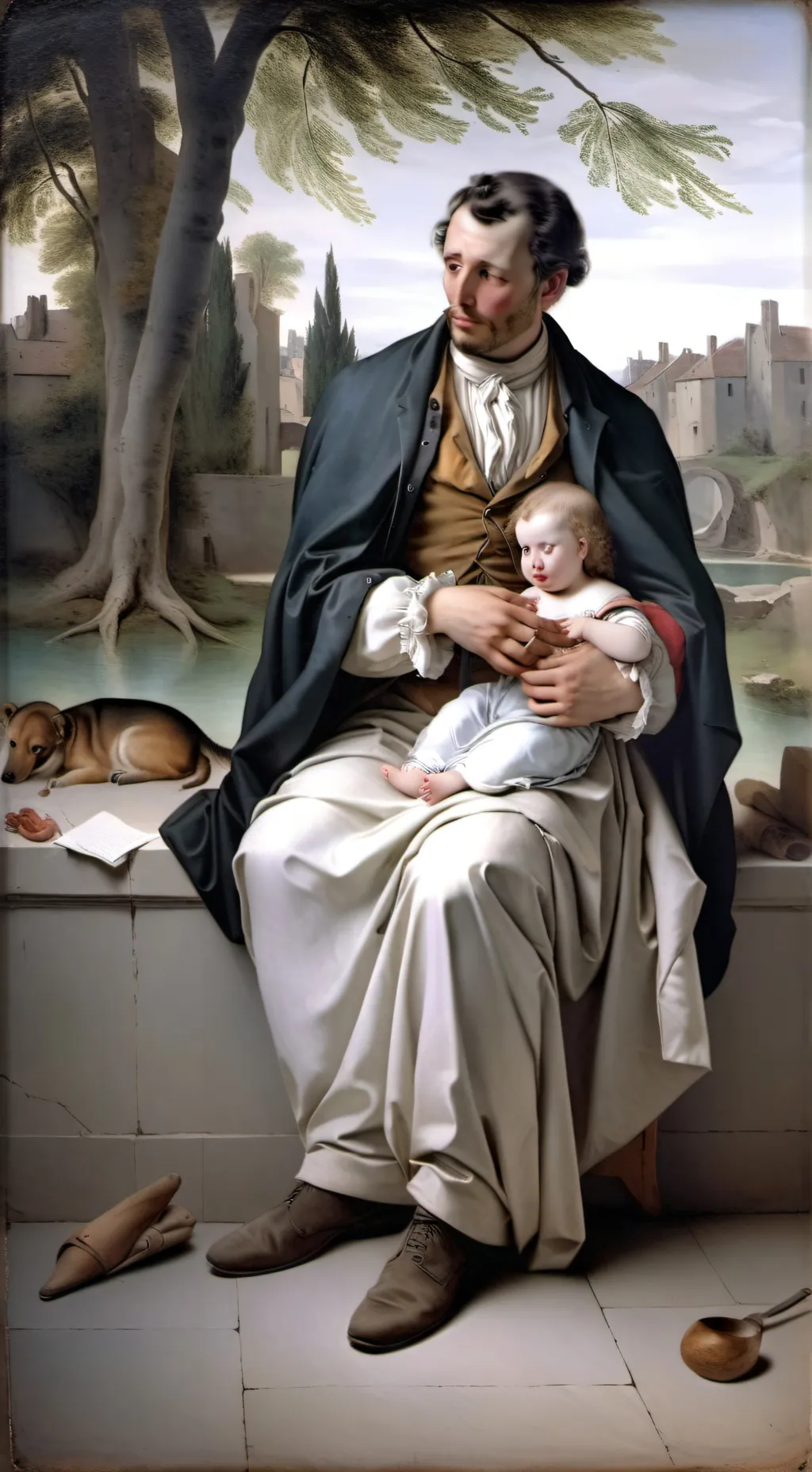 ai character: Delacroix  background